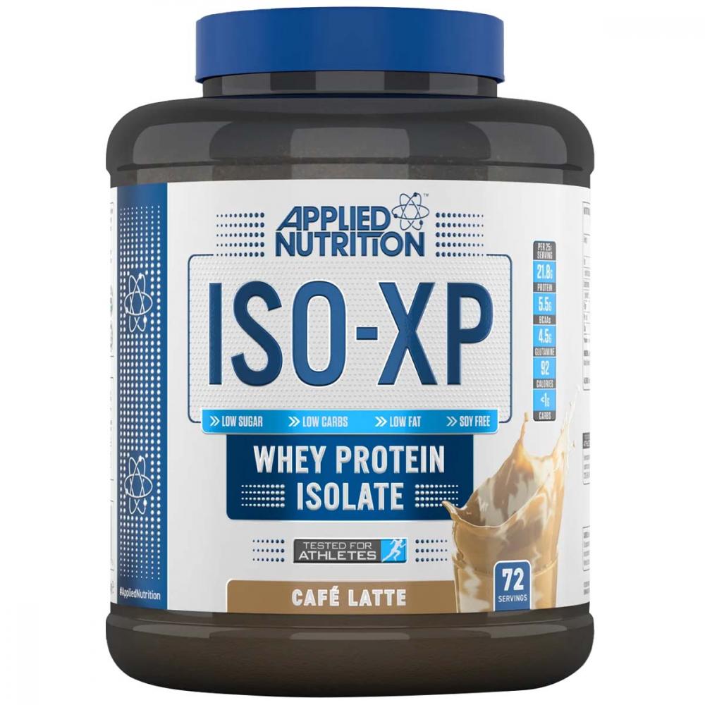 Applied Nutrition ISO-XP 100% Whey Protein Isolate, Cafe Latte, 1.8 Kg gnc pure isolate micro filtered whey protein isolate vanilla custard 4 94 lb 2240 g