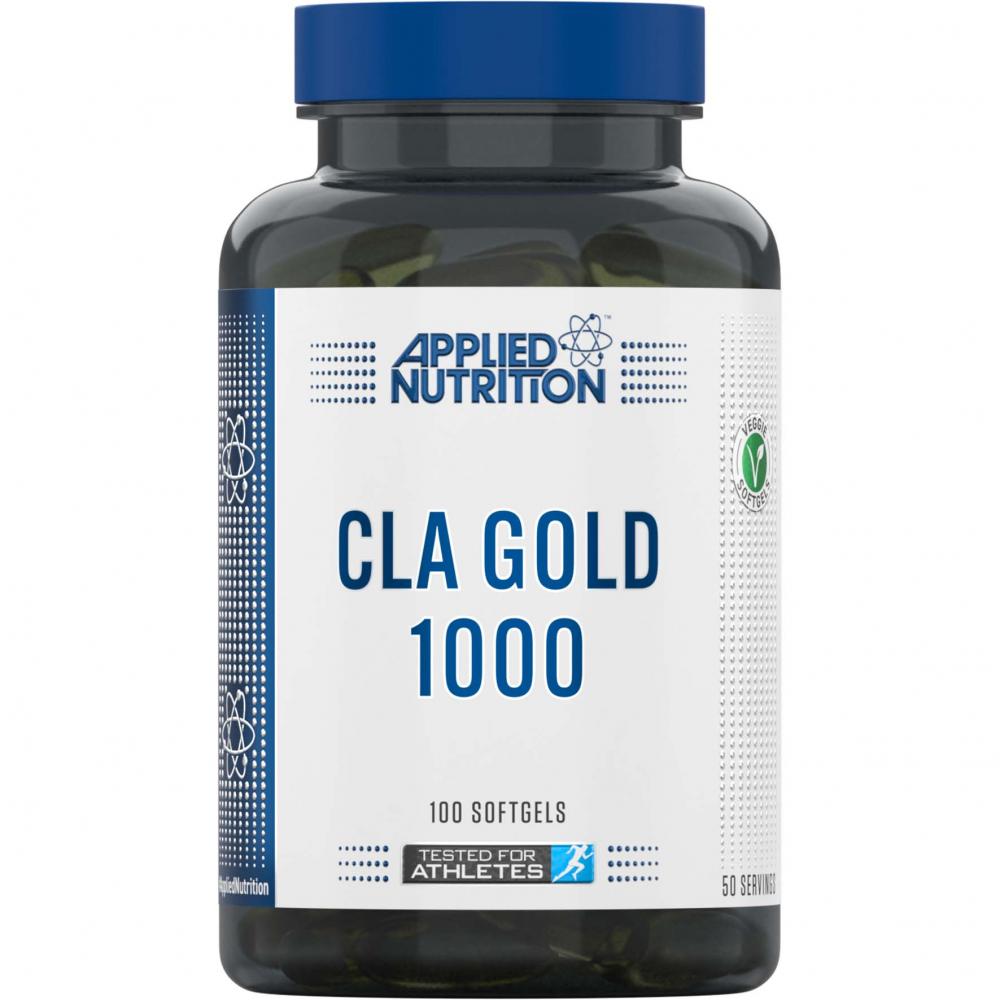 Applied Nutrition CLA Gold, 1000 mg, 100 Softgels body builder cla plant based 60 softgels 2000 mg