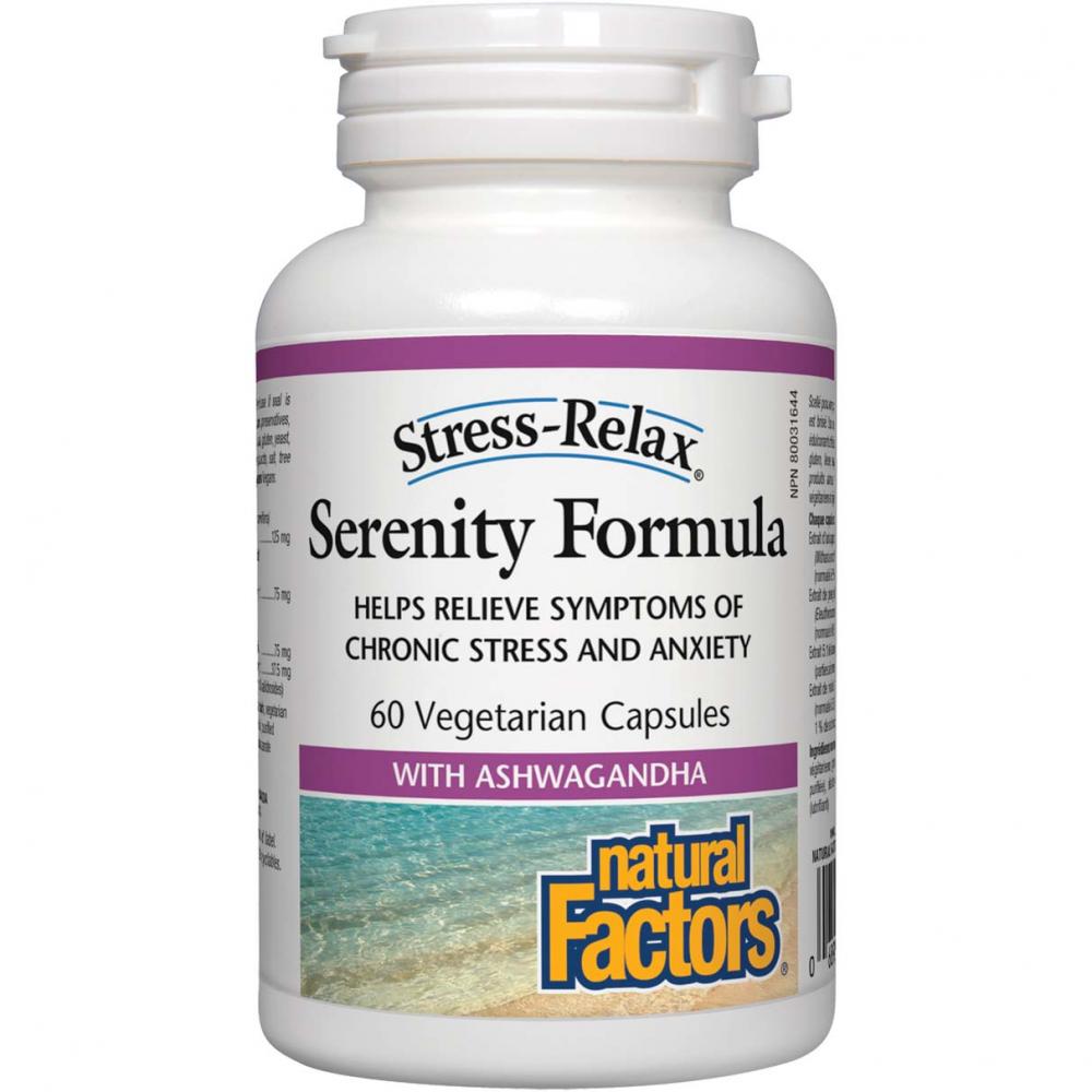 Natural Factors Serenity Formula, 60 Veggie Capsules b stress formula nature s way 100 капсул