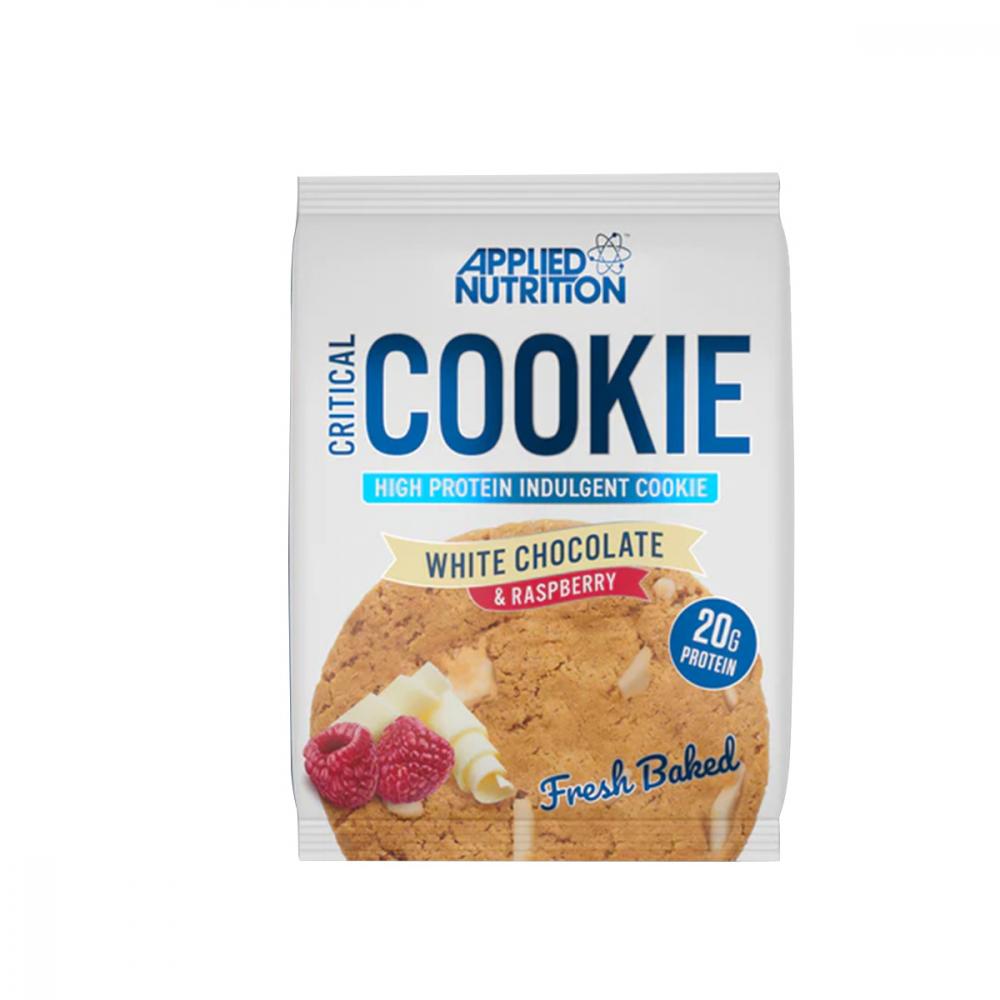 Applied Nutrition Critical Cookie, White Chocolate \& Raspberry, 1 Piece peanut butter protein cookie 59g