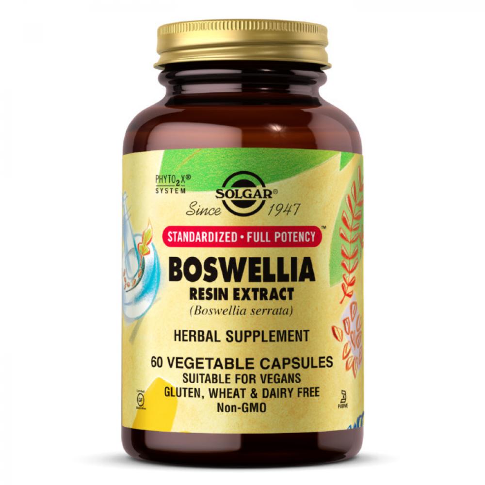 Solgar Sfp Boswellia Resin Extract, 60 Vegetable Capsules solgar gaba 500 mg 50 vegetable capsules