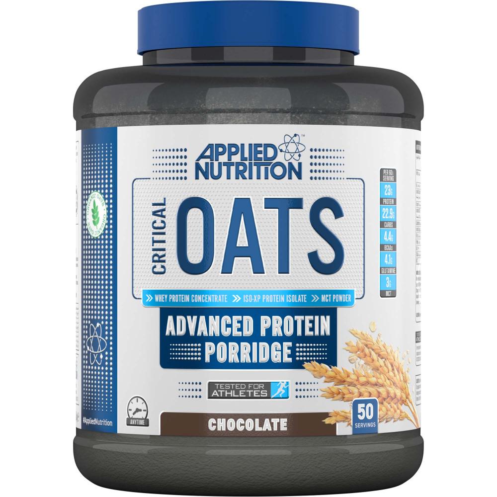 Applied Nutrition Critical Oats Protein Porridge, Chocolate, 3 Kg body builder 100% whey protein double rich chocolate 4 lbs 1 81 kg