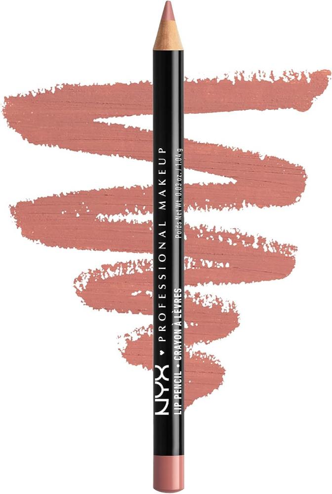 NYX \/ Lip pencil, Slim, 58 Nude pink, 0.03 oz (1.04 g) new arrival matte velvet lip glaze waterproof lasting not easyto fade lip gloss lipstick makeup cosmetic lip tint makeup
