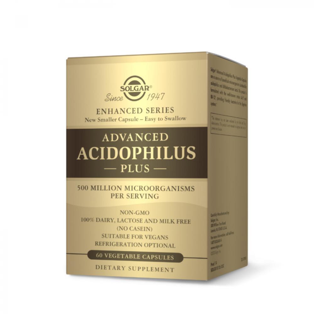биодобавка ацидофилус плюс advanced acidophilus plus 60 капсул Solgar Advanced 40+ Acidophilus Plus, 60 Vegetable Capsules