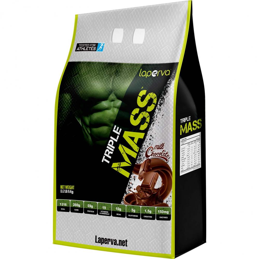 Laperva Triple Mass Gainer, Milk Chocolate, 13 LB bullymax pro series 11 in 1 muscle gain chew 300 g