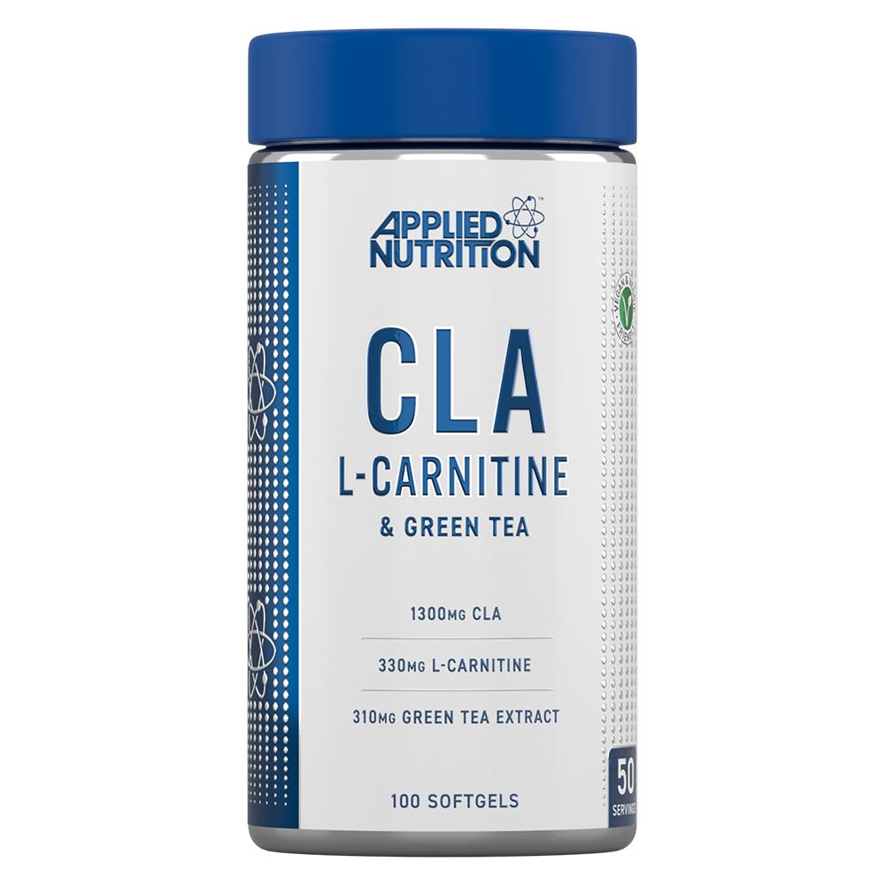 Applied Nutrition CLA L Carnitine and Green Tea, 100 Softgels 50g exercise enhancement fat burning cream fat burning cream body slimming anti cellulite cream weight loss massage cream