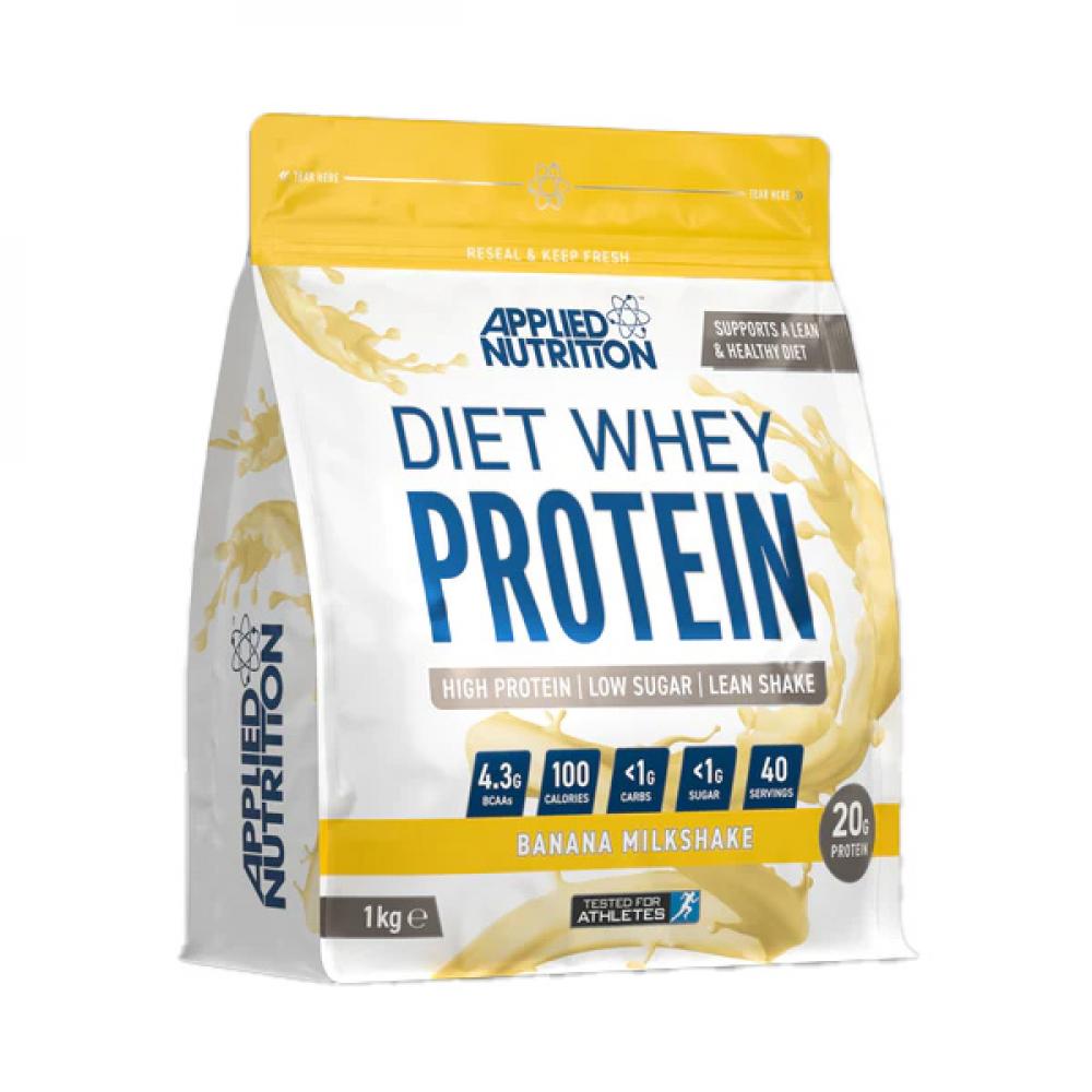Applied Nutrition Diet Whey Iso Whey Blend, Banana Milkshake, 1 kg applied nutrition whey protein isolate iso xp 100% chocolate dessert 63 4 oz 1 8 kg