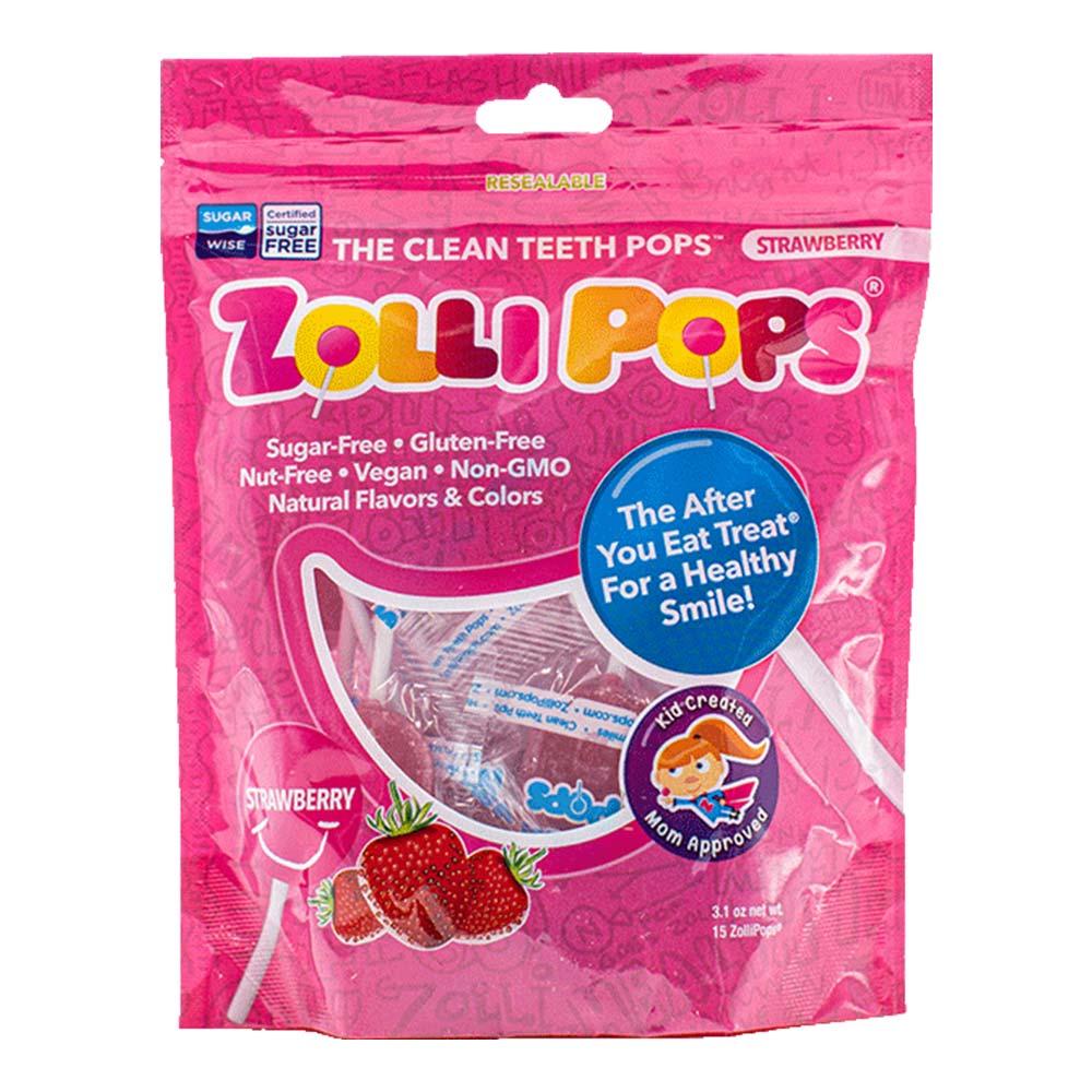 Zolli Candy pops, Strawberry, 87 g storck cream candies werther s sugar free 70 g