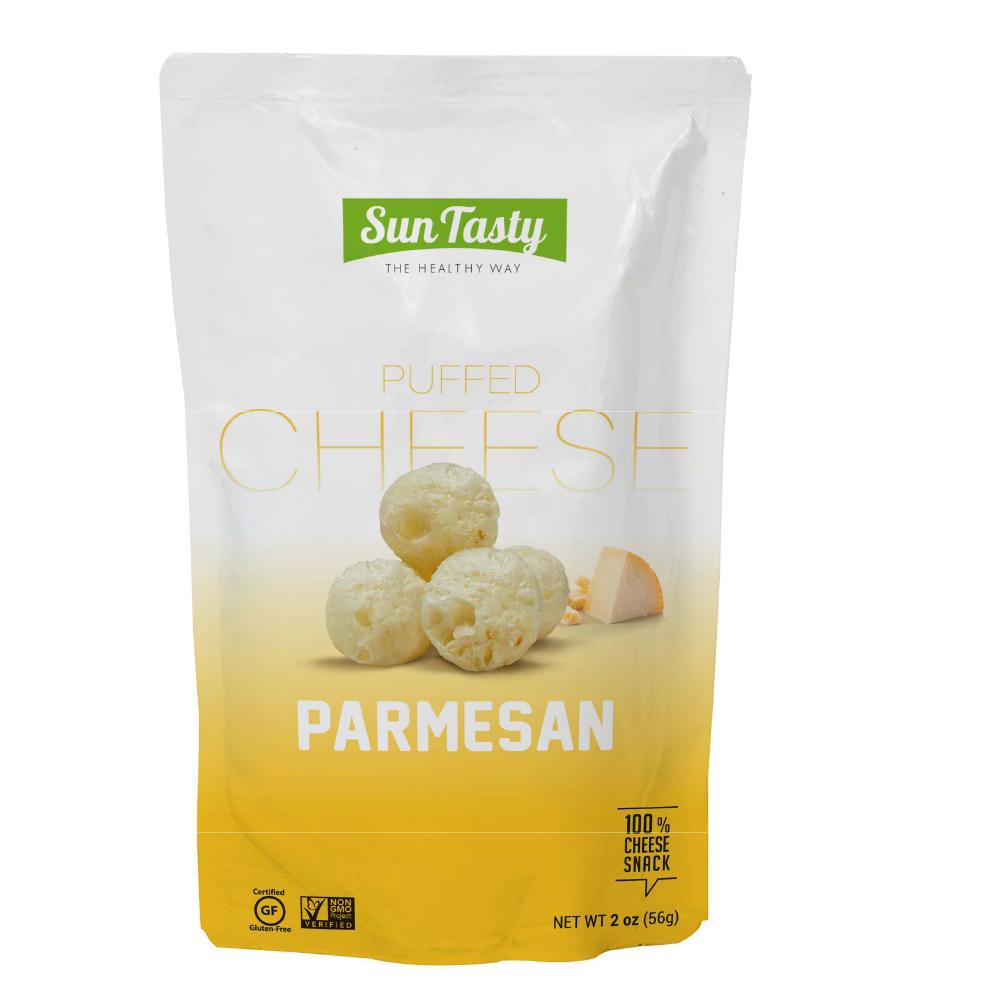 цена Sun Tasty Puffed Cheese, Parmesan, 56 g