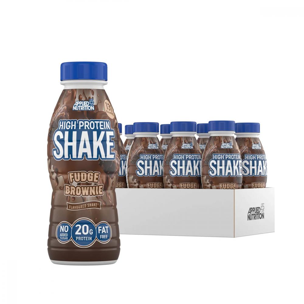applied nutrition protein shaker blue top Applied Nutrition High Protein Shake, Fudge Brownie, 330 ml