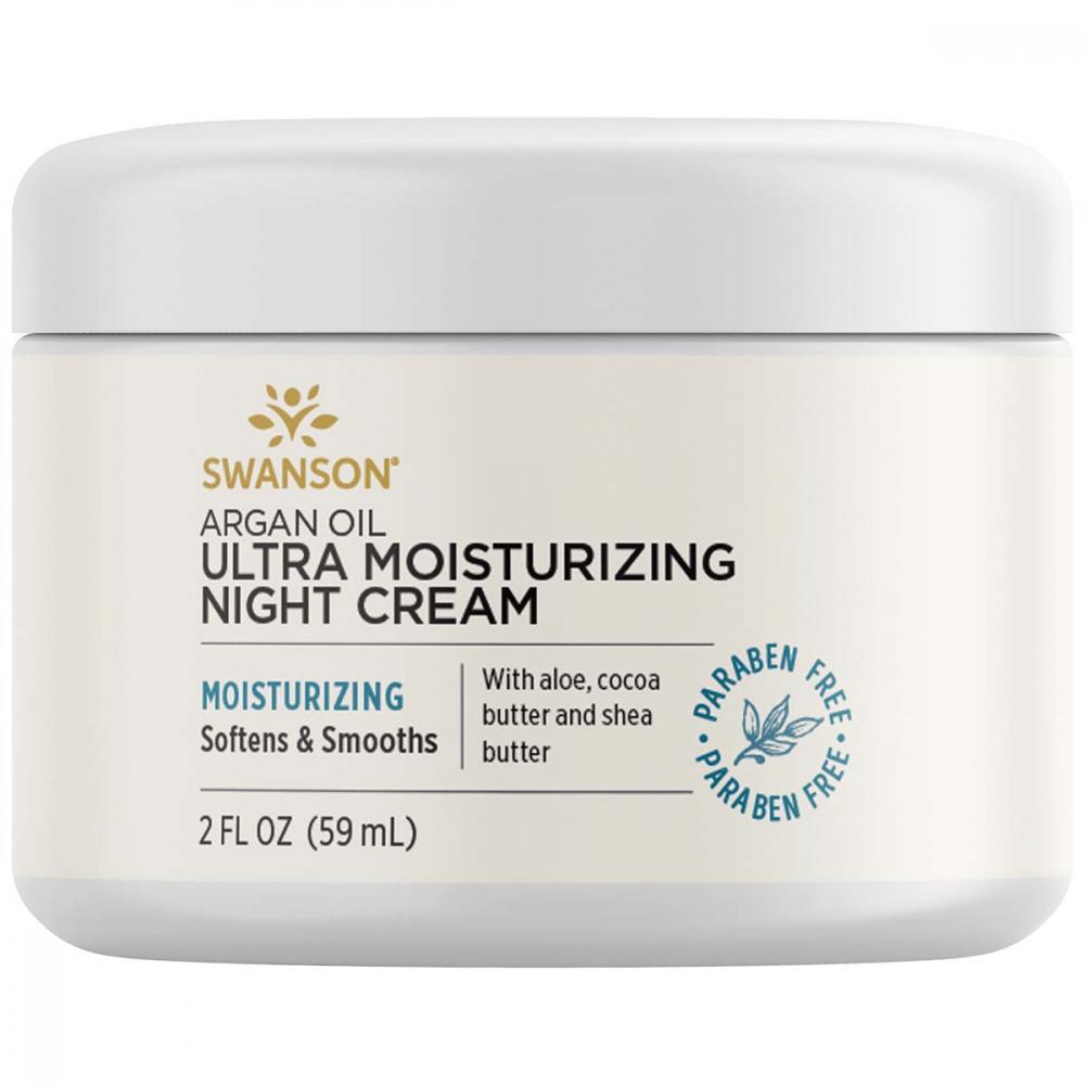 Swanson Argan Oil Ultra Moisturizing Night Cream, 59 ML hot selling betaine powder skin whitening anti aging smooth cosmetic raw