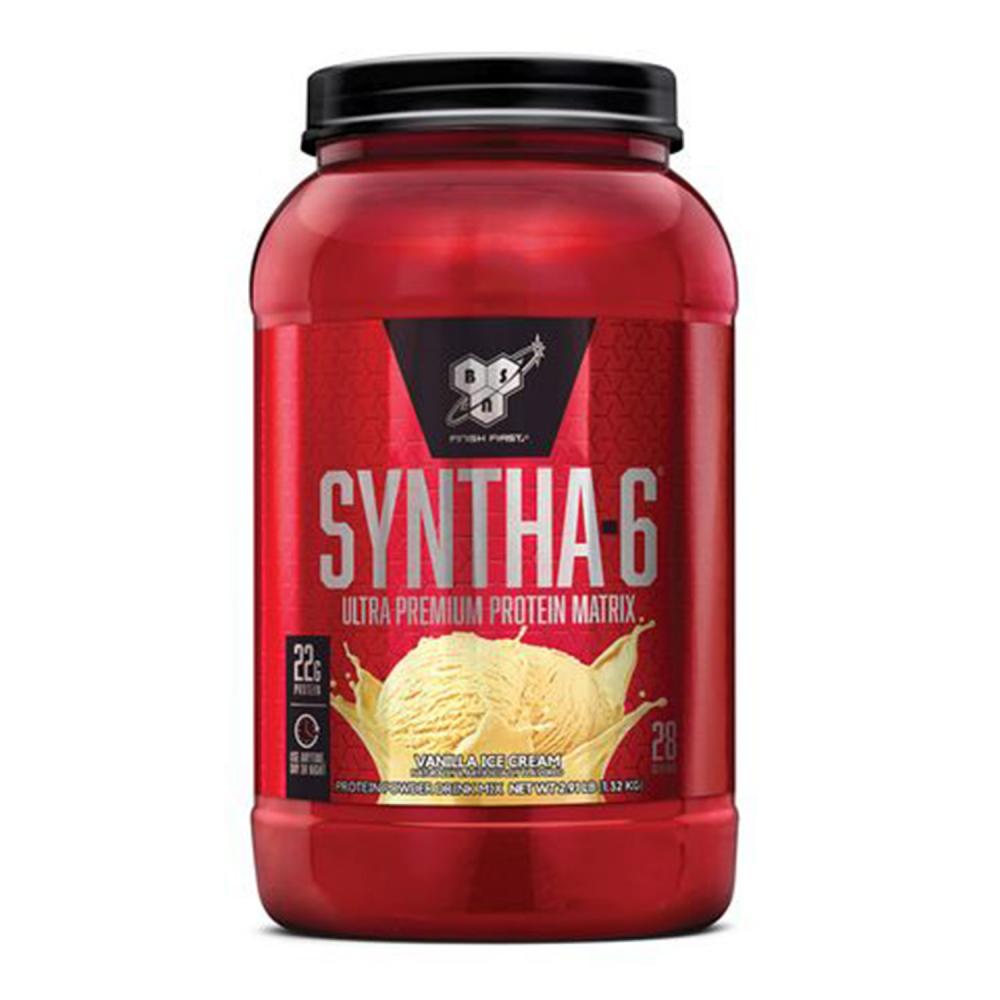 цена BSN Syntha-6 Whey Protein, Vanilla Ice Cream, 2.91 Lb