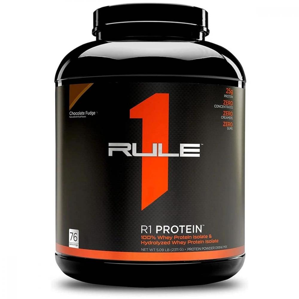 Rule1 R1 Protein, Chocolate Fudge, 5 Lb hot sale high quality whey protein powder nutrition whey protein isolate 18 kinds of amino acids supplement body sport fitness