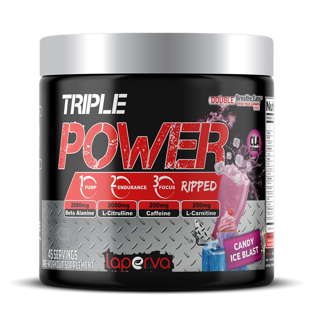 Laperva Triple Power Ripped, Candy Ice Blast, 45 abdominal muscle essential oil weight loss fat burning build muscle lifting firming improve fine line deep nourishment body care