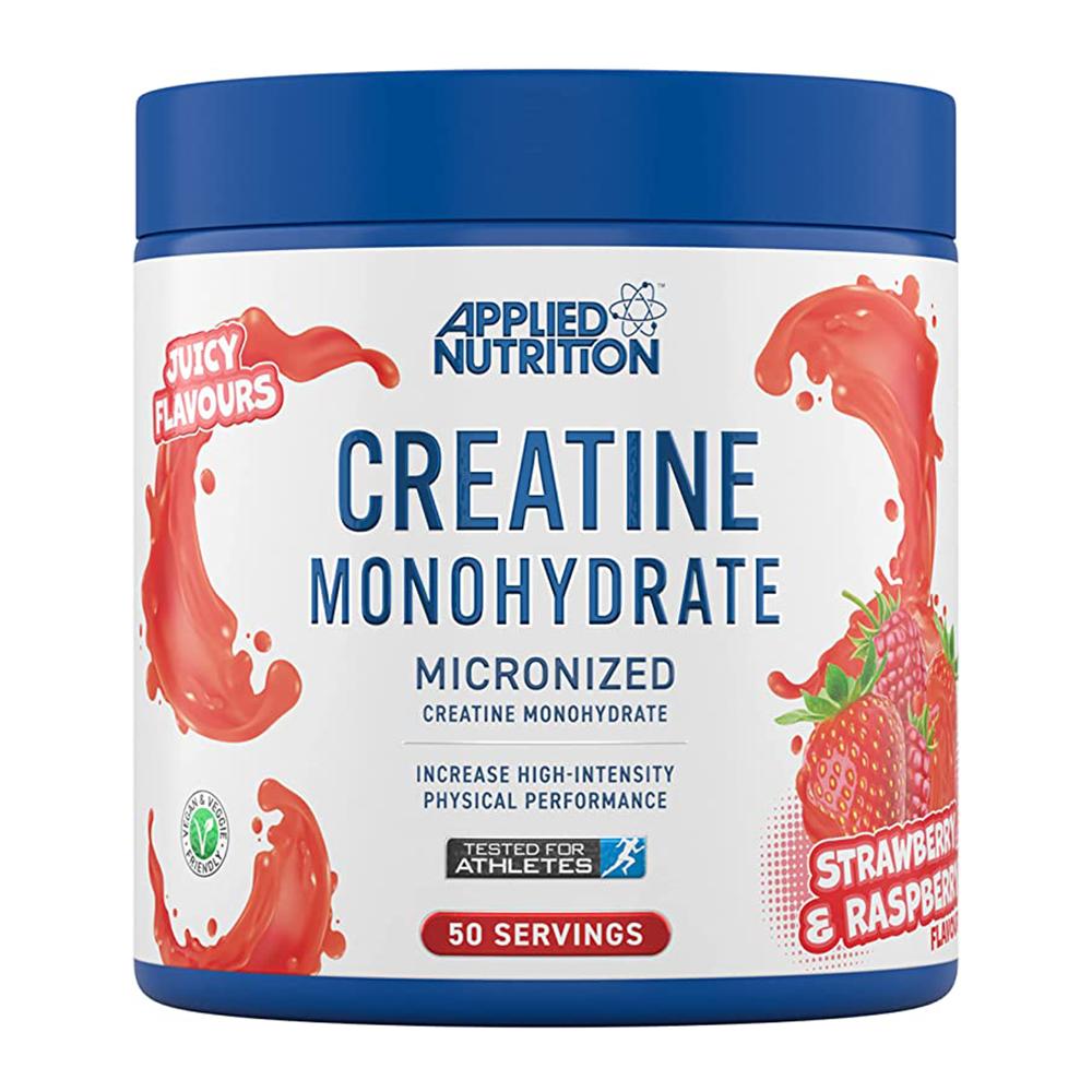 Applied Nutrition Creatine Monohydrate Micronized, Strawberry \& Raspberry, 250 g applied nutrition creatine monohydrate micronized strawberry