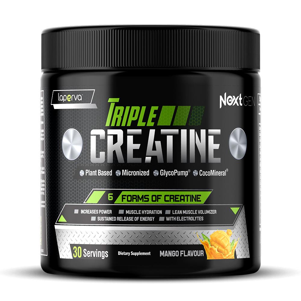 Laperva Triple Creatine Next Gen, Mango, 270 g advanced nootropic brain booster supplement increases concentration improves memory enhances nerve energy and iq ginkgo pill
