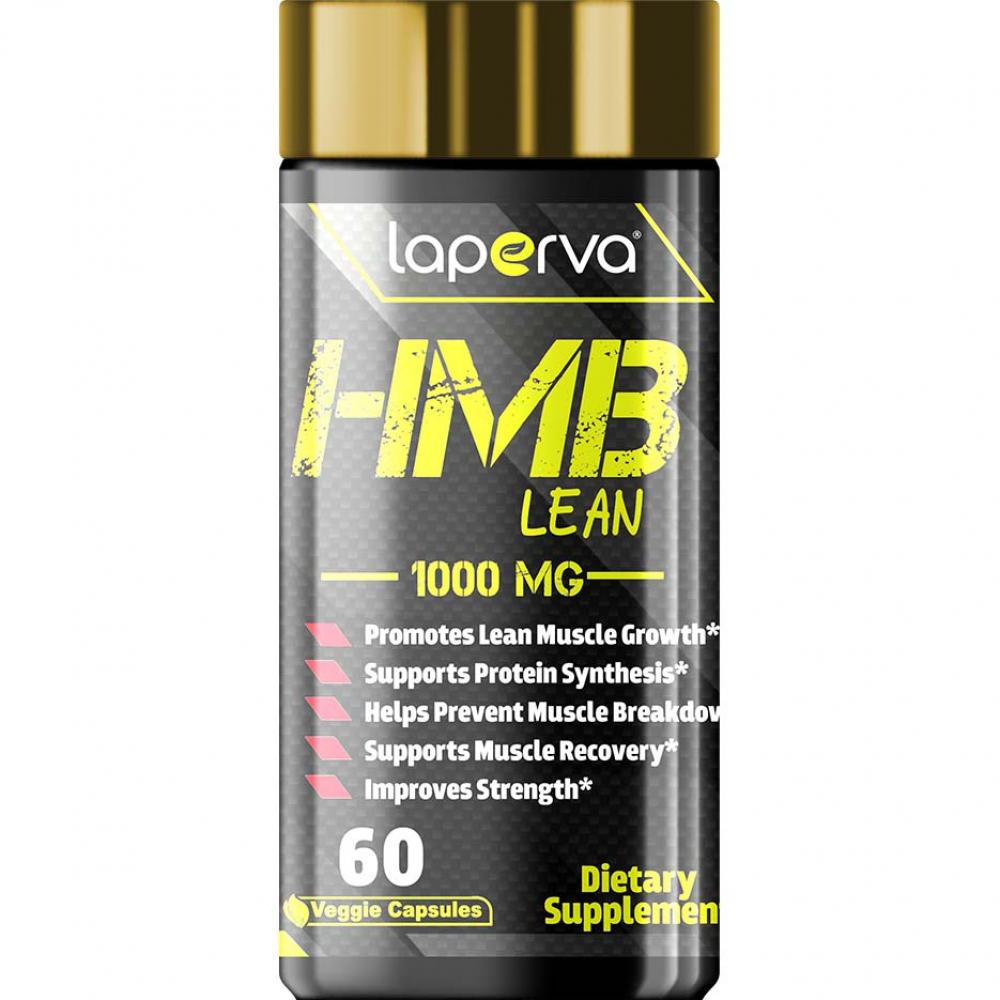 Laperva HMB Lean, 1000 mg, 60 Veggie Capsules laperva coq10 200 mg 30 veggie capsules