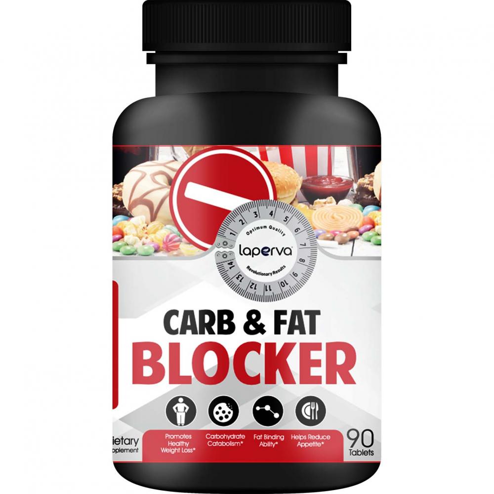 Laperva Carb and Fat Blocker, 90 Tablets laperva natural vitamin c complex 2000 mg 50 tablets
