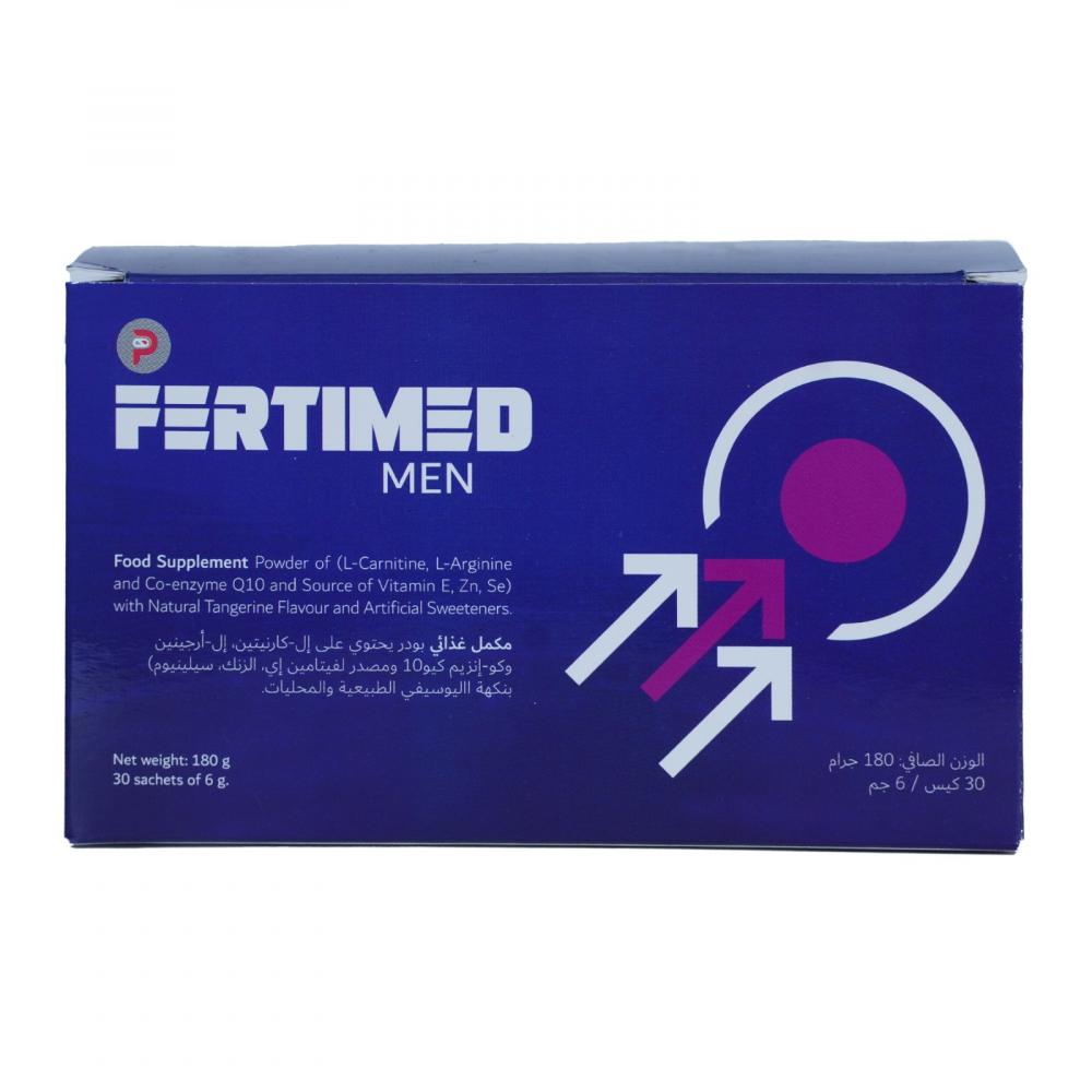 male fertility health supplement pill enhance endurance promote function improve sperm motility herbal medicine maca capsule Pharmed Fertimed Men, 30 Sachets, Tangerine Wave