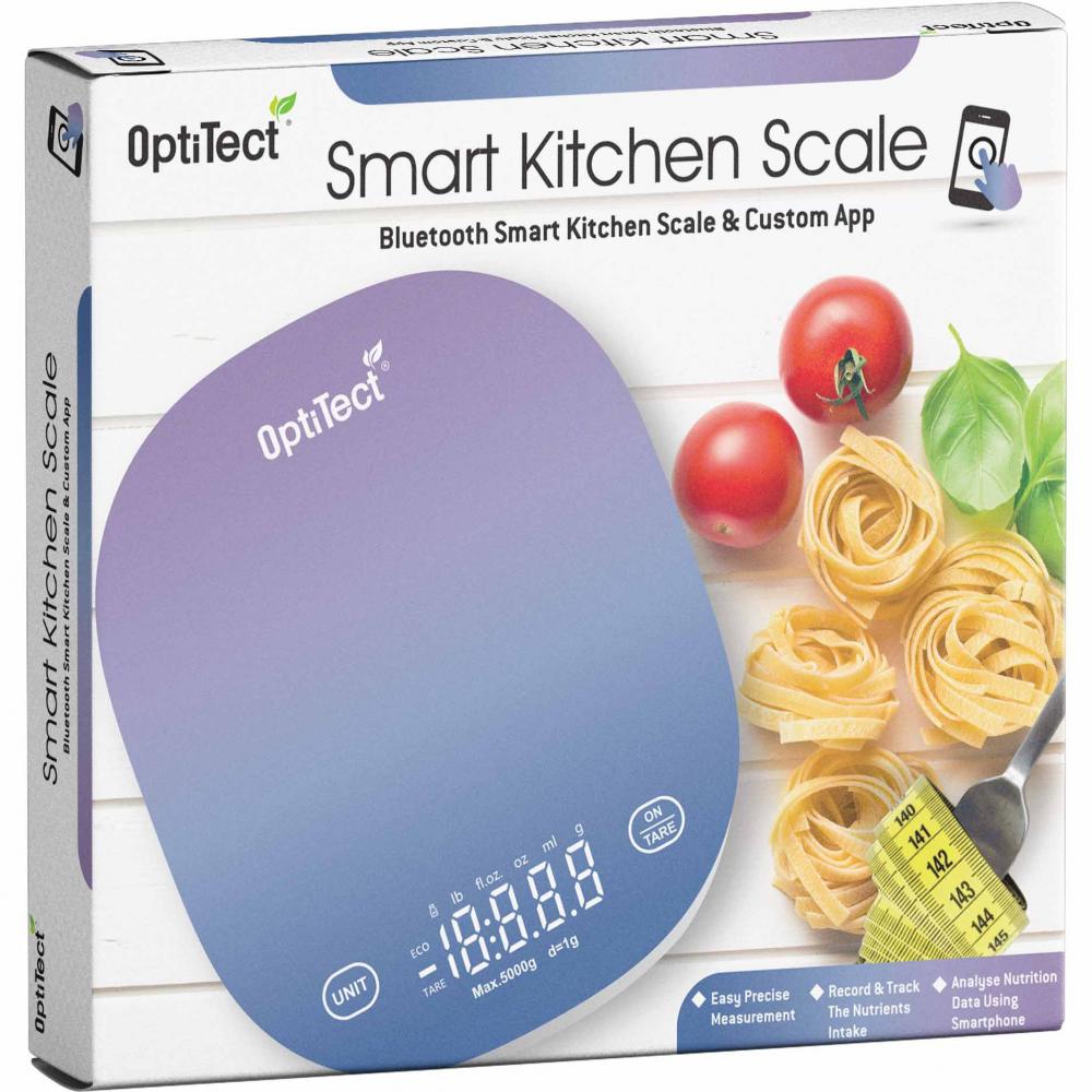 Optitect Smart Kitchen Scale, Purple optitect smart scale white