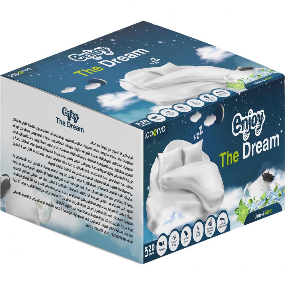Laperva Enjoy the Dream, Lime Mint, 20 Vials 12pcs sumifun wormwood foot patch body detox weight loss slimming pad improve sleeping relieve anxiety stress herbal plaster