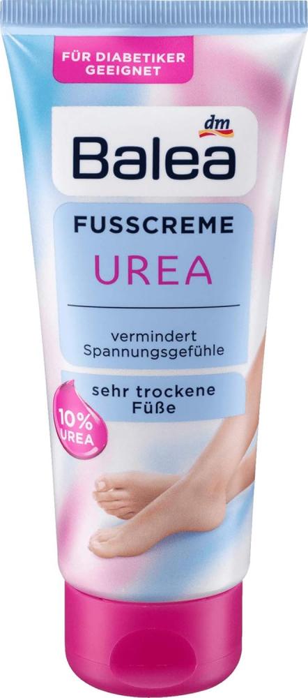 Balea Foot cream, 10% Urea, Panthenol and glycerin, 3.38 fl. oz (100 ml) foot spa aloe foot leg lotion grapeseed teatree oil 16 oz 473 ml