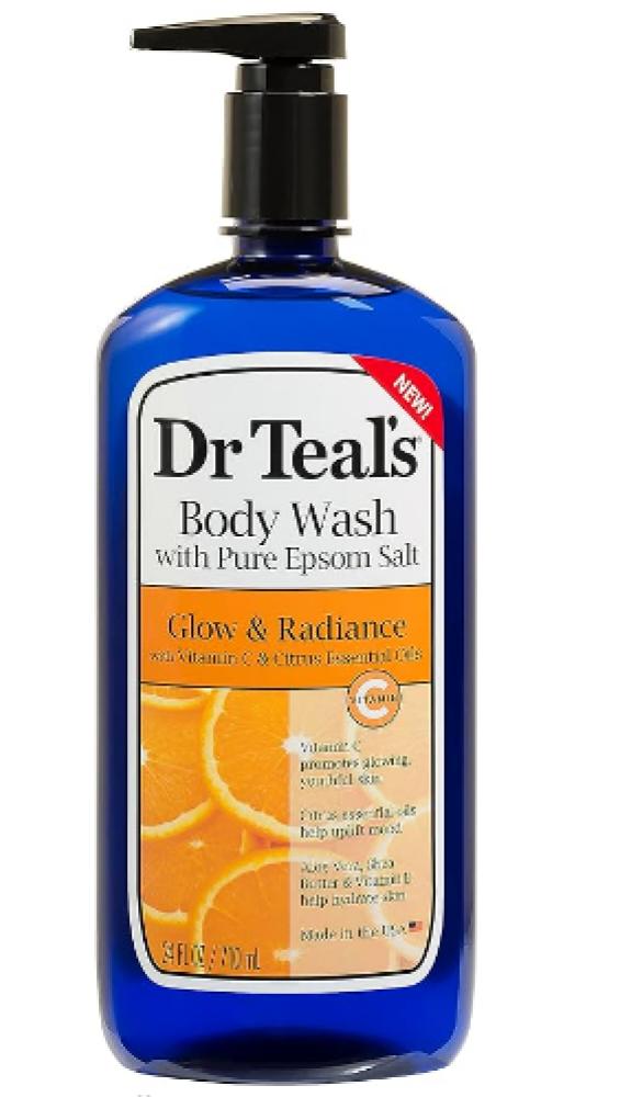 dr teal s body wash with epsom salt vitamin c and citrus oils 24 fl oz 710 ml Dr. Teal's, Body wash with epsom salt, Vitamin C and citrus oils, 24 fl. oz (710 ml)