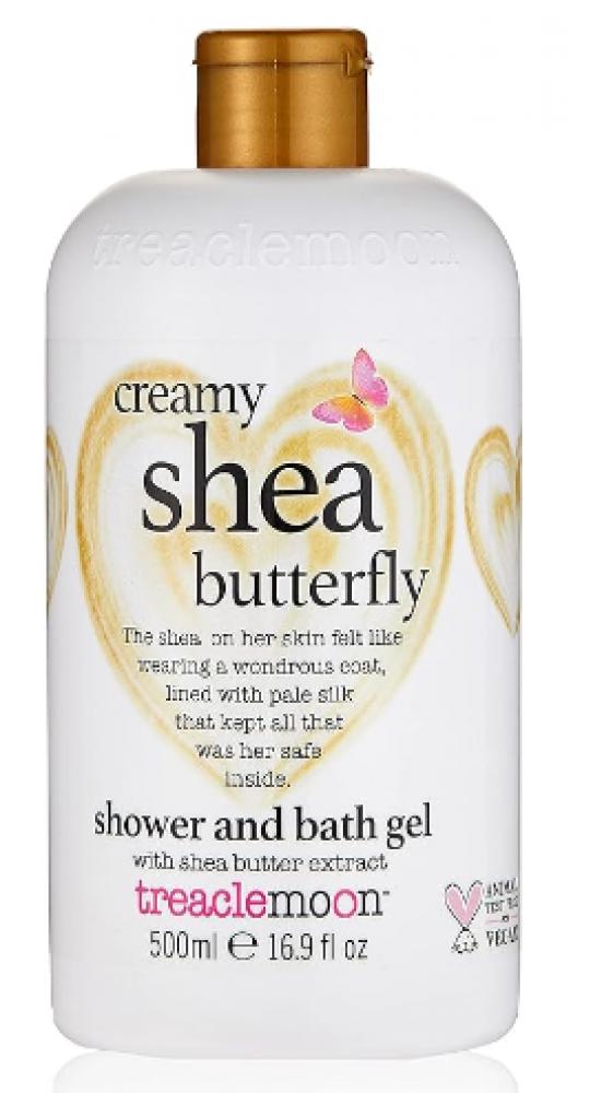 Treaclemoon, Shower and bath gel, Creamy shea butterfly, 16.9 fl. oz (500 ml) geepas hand shower portable in contemporary design 5 function rainfall circular power massage functions for soothing shower experience 0 1 0 3 mp