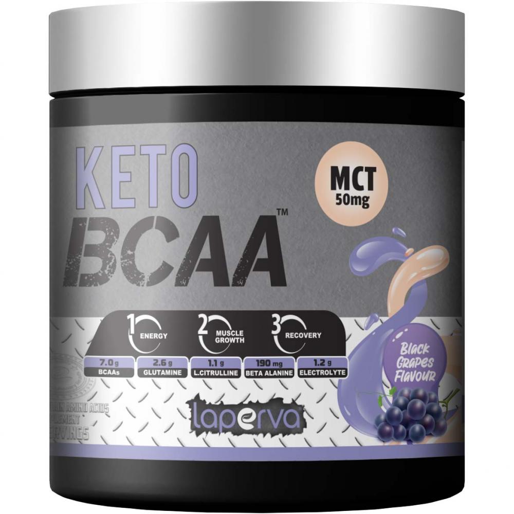 Laperva Keto BCAA, Black Grapes life extension keto brain and body boost peach flavor 14 1 oz 400 g