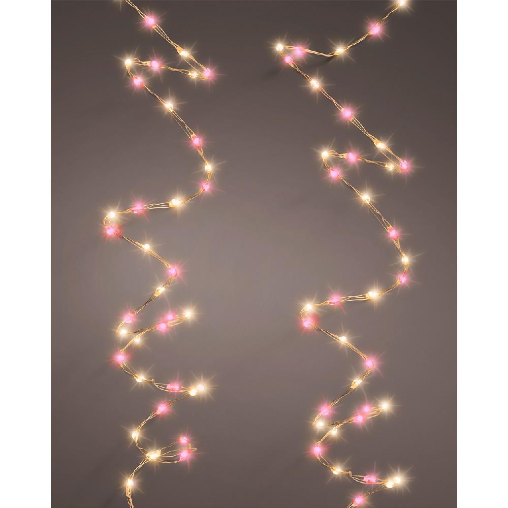 цена Kaemingk Decoris Micro 567 LED Extra Dense Lights 8 Function Twinkle Effect Pink
