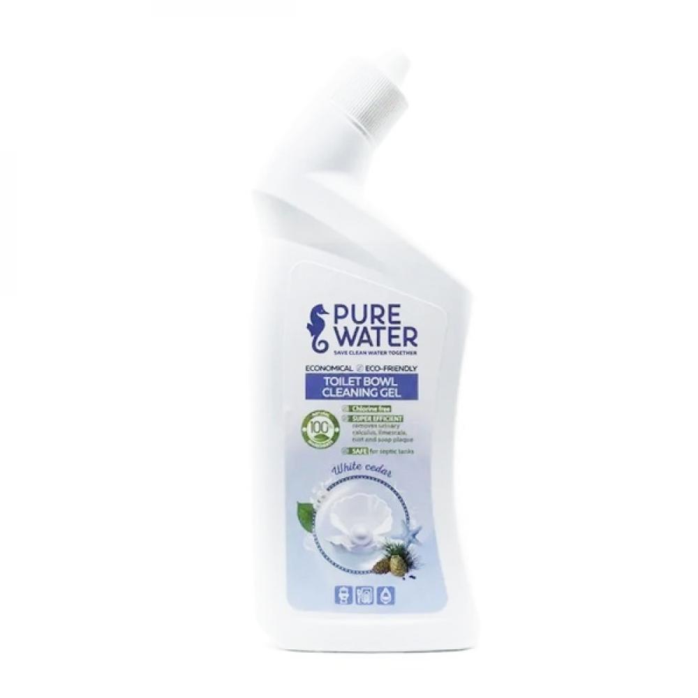 pure water floor gel snow white garden 1000 ml Pure Water Toilet Bowl Cleaning Gel White Cedar By 500 Ml