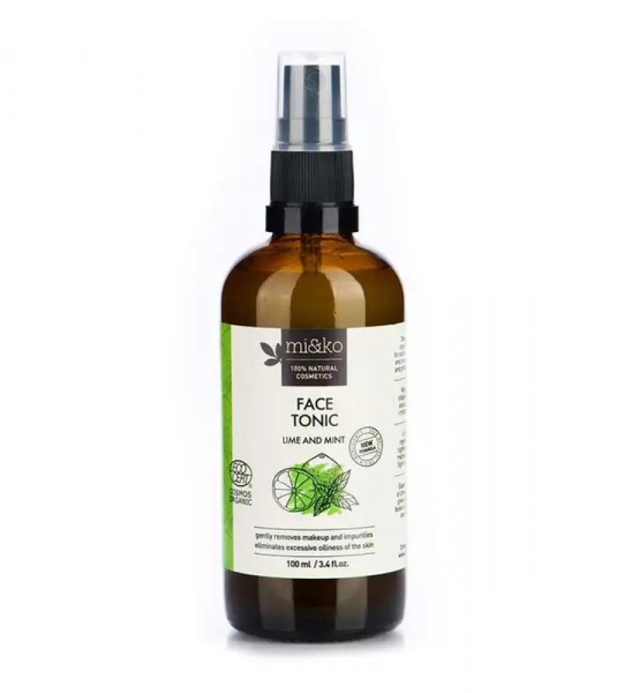 Mi\&Ko Face Tonic, Lime \& Mint, 100 ml, Organic 6pcs pure natural plant aroma essential oil diffuser eucalyptus vanilla mint lavender rose tea tree oil for aromatherapy massage