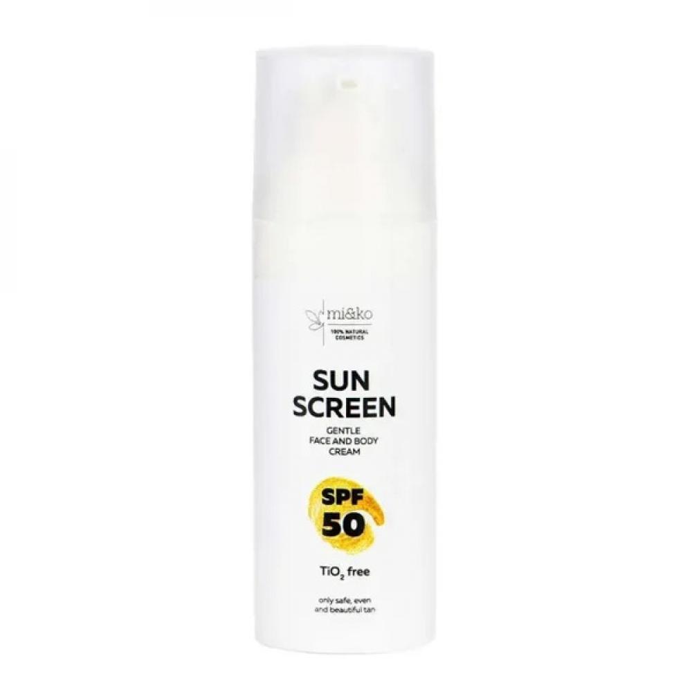 Mi\&Ko Sun Screen Spf50 50 Ml Gentle Face \& Body Sunscreen altruist sunscreen dermatologist uva protection with spf 50 3 38 fl oz 100 ml