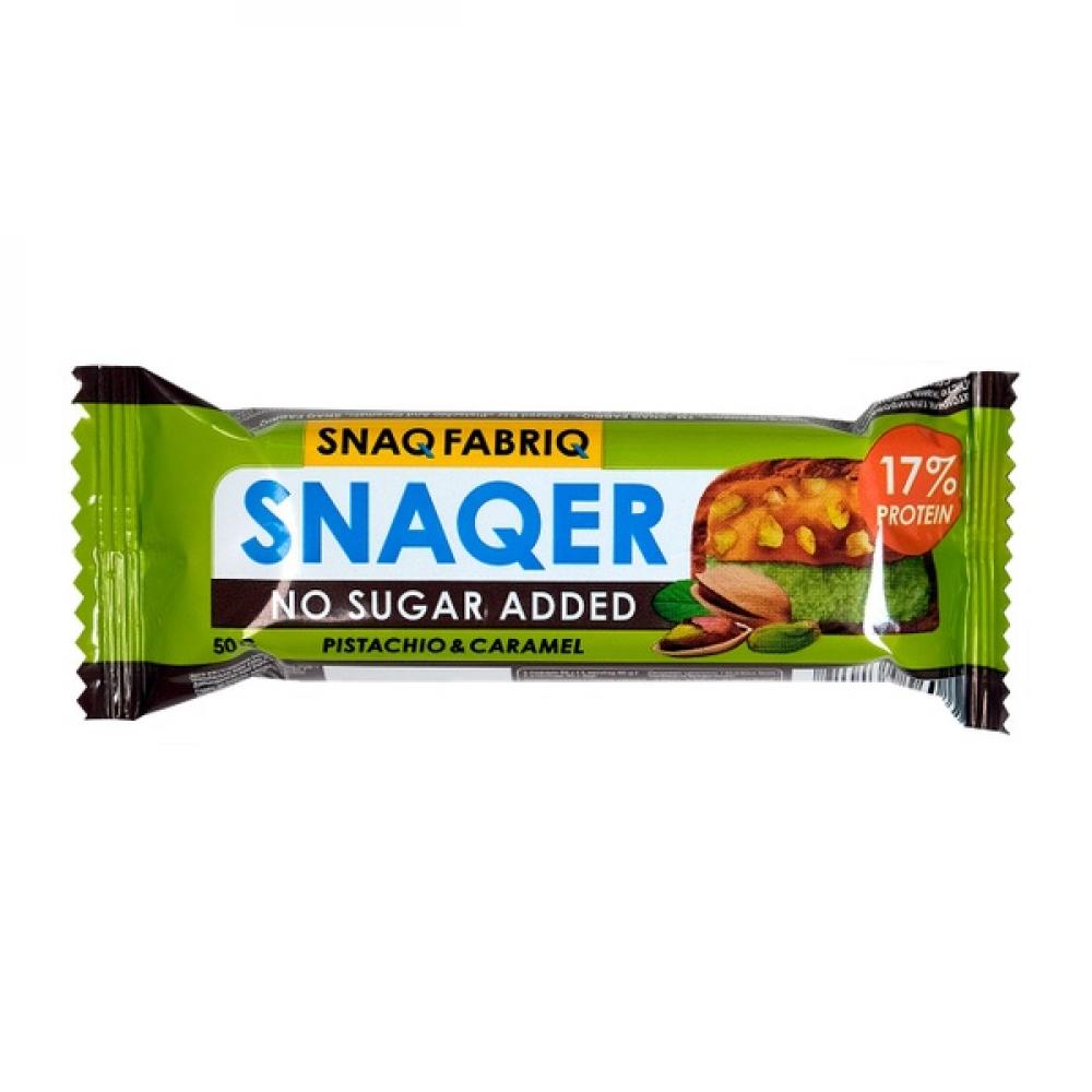 Snaqer Sugar-Free Bar With Pistachio And Caramel 50 g laperva triple chocolate protein bar crunchy caramel 1 bar