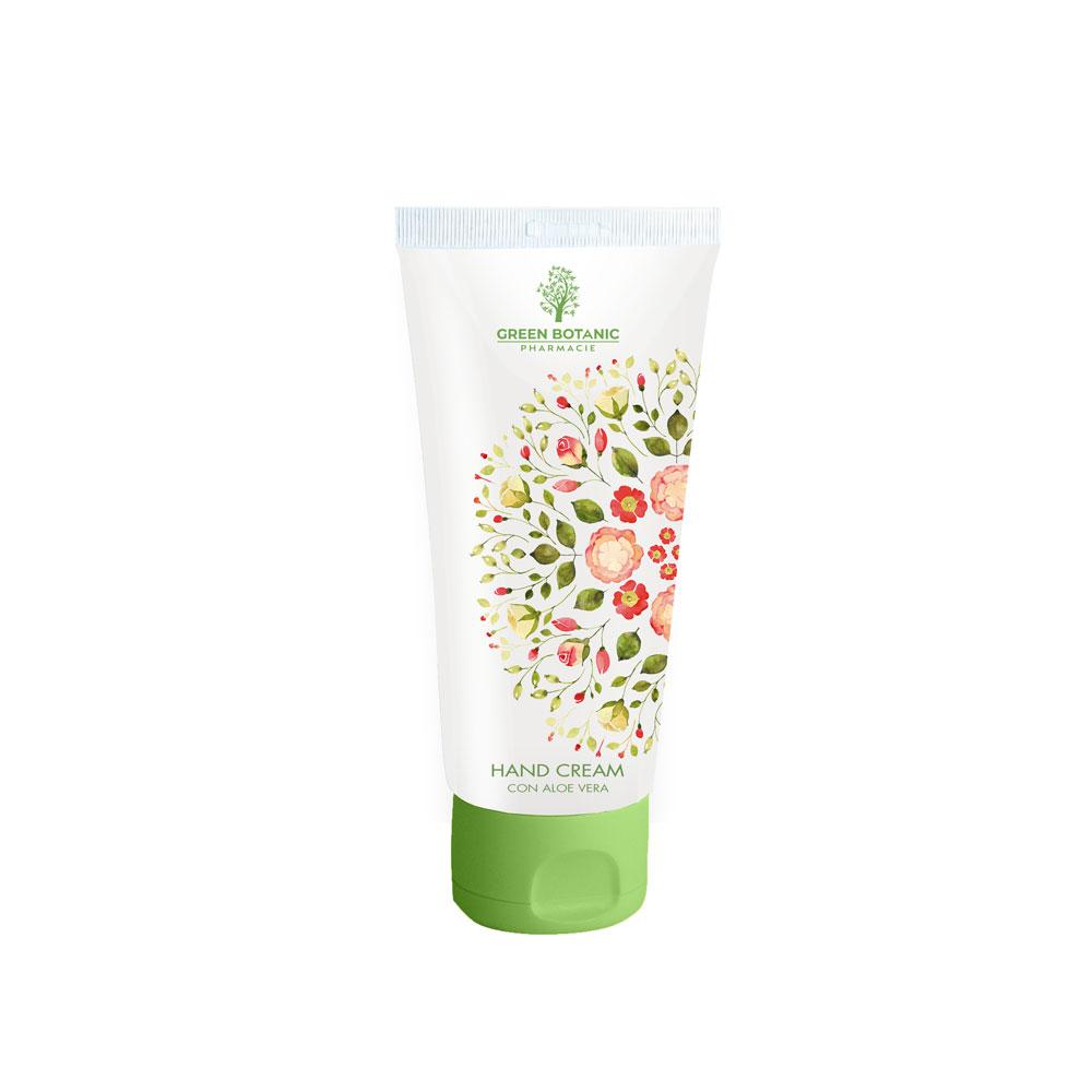 Green Botanic Hand Cream, Aloe Vera, 75 ML natural aloe vera face cream moisturizer acne treatment gel for skin repairing natural beauty products skin care 100ml