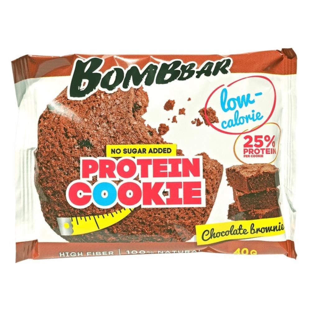BOMBBAR Low-Calorie Cookie 40g Chocolate Brownies bombbar vegan protein cookie 40g raspberry