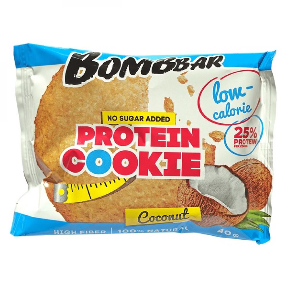 BOMBBAR Low-Calorie Cookie 40g Coconut bombbar low calorie cookie 40g chocolate brownies