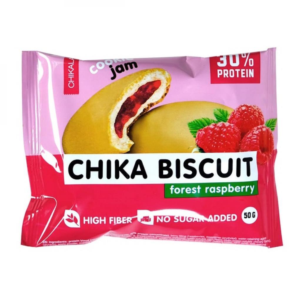 Chika Biscuit Protein Biscuit 50g Forest Raspberry chika biscuit protein biscuit 50g forest raspberry