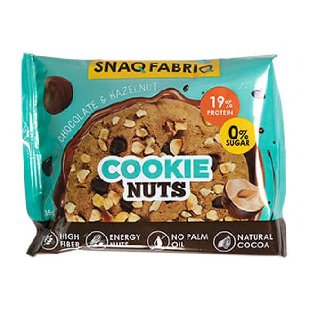 цена SNAQ FABRIQ Cookie Nuts 35g, Chocolate With Hazelnut