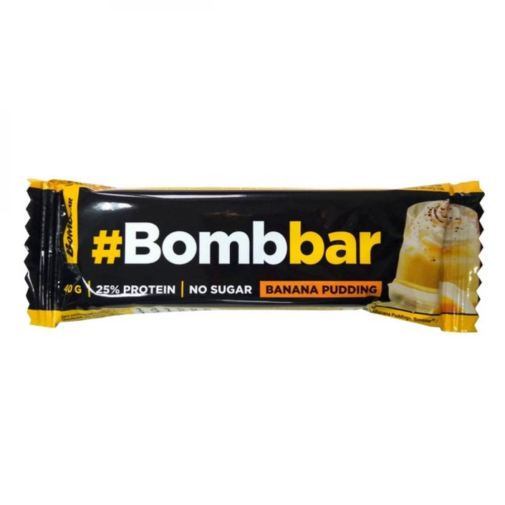 цена Bombbar Glazed protein bar 40g Banana Pudding