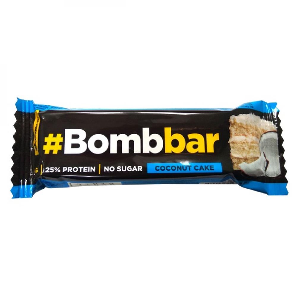 Bombbar Glazed protein bar 40g Coconut Cake bombbar low calorie cookie 40g chocolate brownies