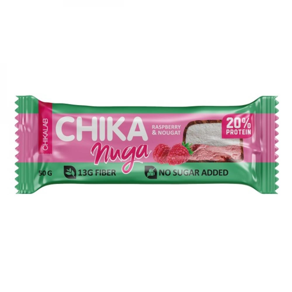 цена Chikalab NUGA glazed protein bar 50g Rasberry