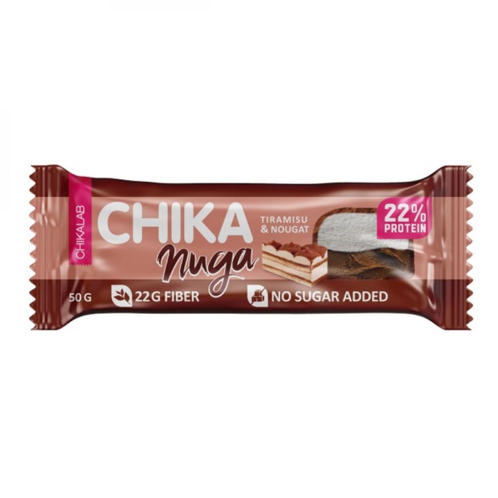 Chikalab NUGA glazed protein bar 50g Tiramisu bombbar low calorie cookie 40g chocolate brownies