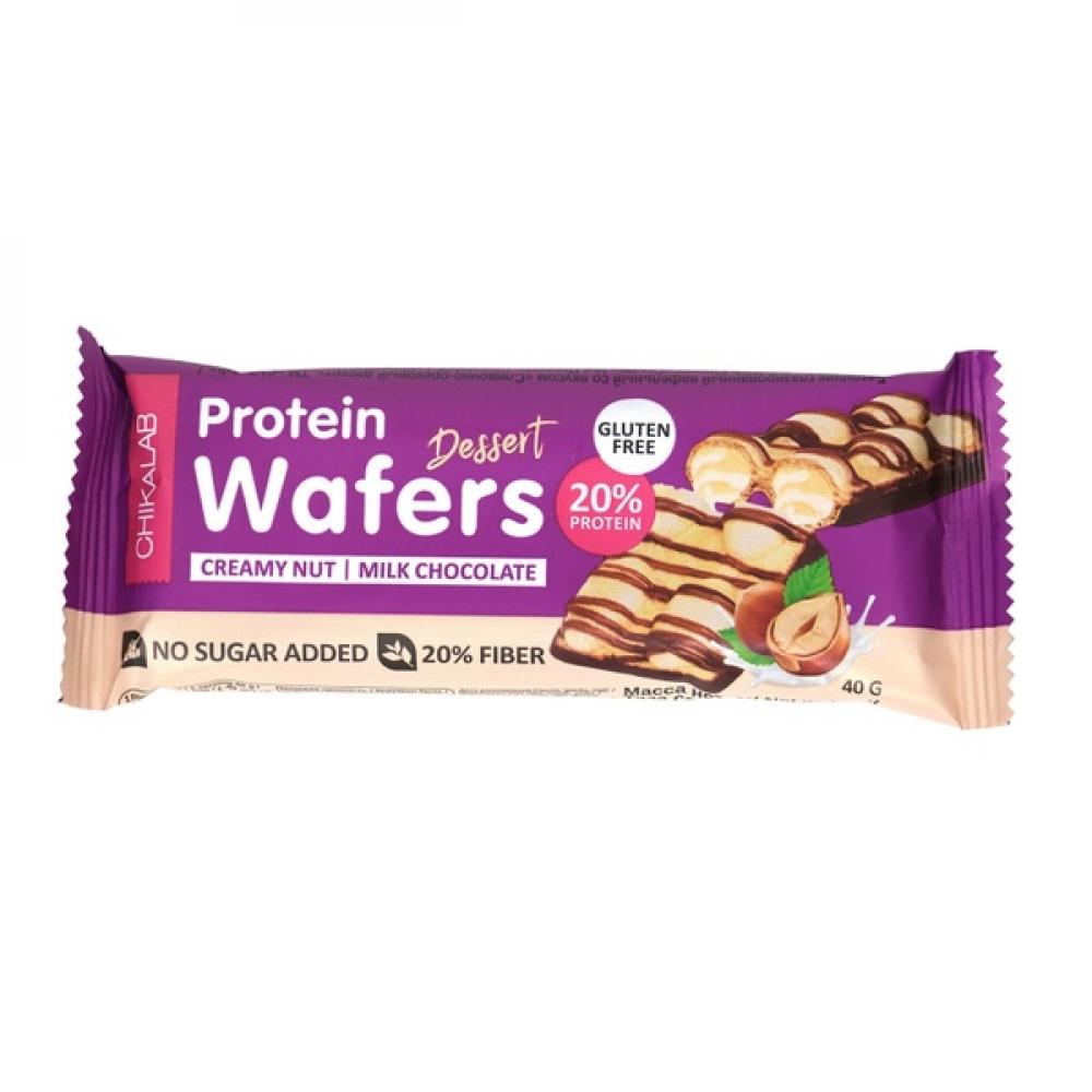 Chikalab Protein Wafers 40g Creamy Nut al sultan international sweets mixed baklawa with honey 400 g