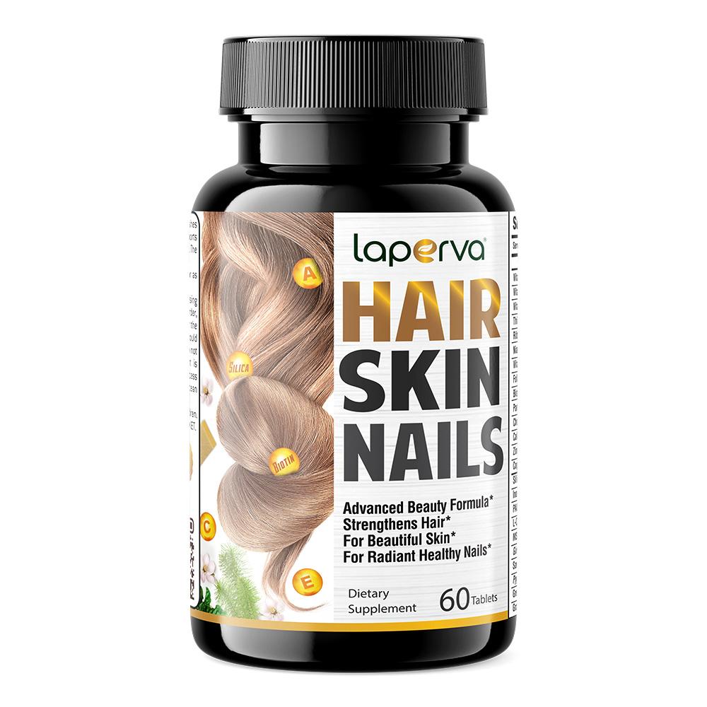 Laperva Hair Skin Nails, 60 Tablets laperva hair factor 12 ampoules